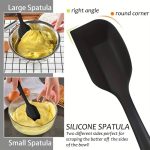 6pcs Silicone Spatula Spatula, Cake Cream Spatula, High Temperature Resistant Food Grade Silicone Cooking Set