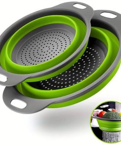 Set of 2 Collapsible Kitchen Colanders