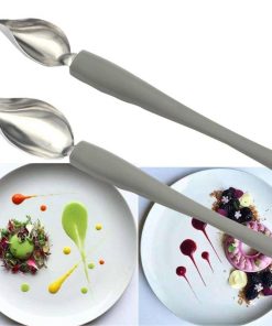 Stainless Steel Chef Painting Spoon is perfect for decorating plates with food.