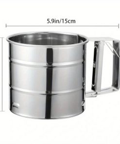 Stainless Steel Semi-automatic Hand Flour Sieve