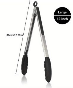 Ergonomic Silicone-Tip Kitchen Tongs. Heat resistant. Perfect for homes and restaurants. Kitchen Gadgets, Kitchen Stuff, Kitchen Accessories. 