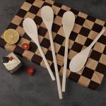 4-Piece Maple Wood Spoon Set
