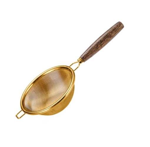 Stainless Steel Strainer with wooden handle - 16.5cm