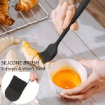 6pcs Silicone Spatula Spatula, Cake Cream Spatula, High Temperature Resistant Food Grade Silicone Cooking Set